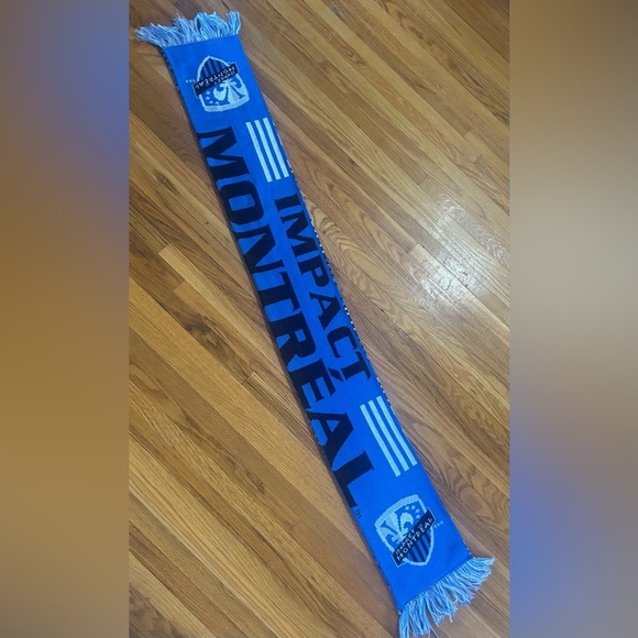 2012 Adidas Montreal Impact MLS Inaugural Season Blue and White Supporters Scarf - Picture 1 of 8